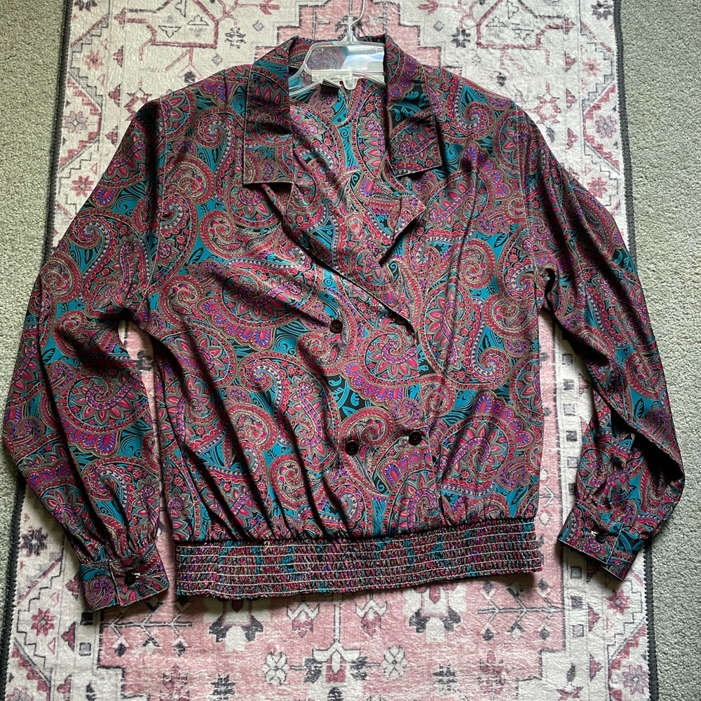 Vintage Alfred Dunner Paisley Blouse